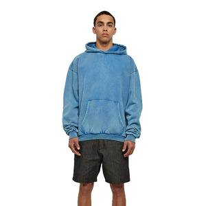 Sweat-shirts à capuche délavés à l'acide, vente en gros à bas prix, sweats en coton oversize, vêtements de mode décontractés streetwear, fabricant direct d'usine - Product Image 4