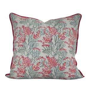 Funda de Cojín Cuadrada con Diseño Floral, 50x50 cm, Algodón y Lino, Estilo Clásico, Desmontable, Lavable, Cierre de Sobre, al Mejor Precio - Product Image 3