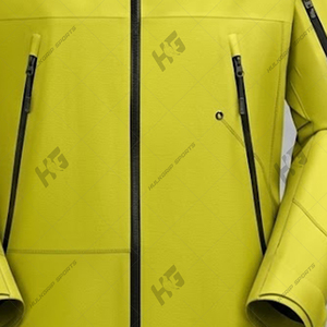 Chaqueta de otoño para hombre, de 3 capas, forrada, con revestimiento rígido, logotipo personalizado, impermeable, transpirable, con capucha, de alto rendimiento y ligera. - Product Image 3