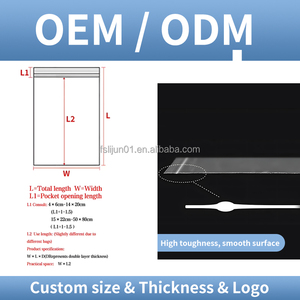 Không thấm nước <span class=keywords><strong>Ziplock</strong></span> Túi PE lưu trữ có thể tái chế trong suốt tùy chỉnh mini nhựa dây kéo túi cho giày & quần áo tùy chỉnh gói - Product Image 5