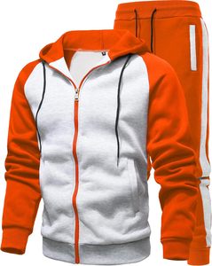 Conjunto Deportivo para Hombre 2024, Dos Tonos, Morado y Amarillo, Corte Ajustado, Informal, con Parches, para Correr, Ropa Deportiva Masculina con Contraste de Color - Product Image 6