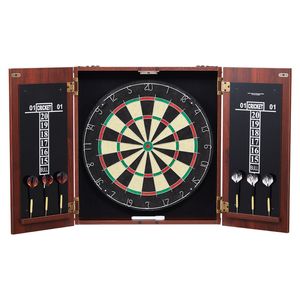 Juego de Dardos con Punta de Acero de Tamaño Oficial, Listo para Usar, con Gabinete y Funciones de Almacenamiento Fáciles de Usar - Product Image 1