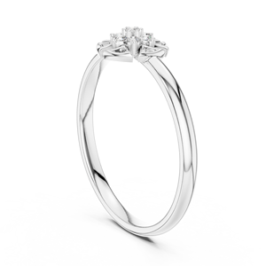 Anillo de Compromiso Minimalista para Mujer, con Diamantes Sintéticos Blancos, Color F, Corte Brillante, Regalo de Aniversario o Boda - Product Image 3