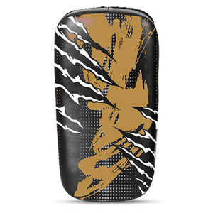 Venomous Custom Leather Muay Thai Kick Pads Curved Arm Pads Training Strike <b>Shield</b> OEM Manufacture - Product Image 2