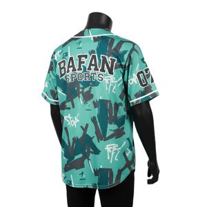 Camiseta 100% algodón para hombre, corte holgado, estampada, estilo béisbol, transpirable, con paneles de poliéster sublimados, diseño de logotipo personalizado. - Product Image 5