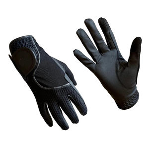 Gants d'équitation de luxe en cuir véritable de qualité supérieure, fermeture auto-agrippante, respirants, pour femmes, pour l'équitation, le vélo et les compétitions - Product Image 2