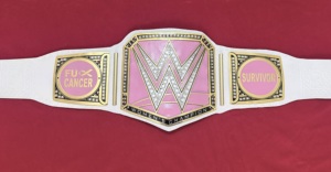Ceinture de championnat personnalisée pour femmes, rose, pour la sensibilisation au cancer du sein, pour les survivantes du cancer FU, en alliage de zinc durable, équipement d'arts martiaux de haute qualité - Product Image 1