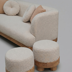 Sofá Minimalista Elegante en Forma de L, 210 cm de Ancho, <span class=keywords><strong>150</strong></span> cm de Profundidad, Estructura de Madera Natural, Origen Vietnam, Garantía - Product Image 1