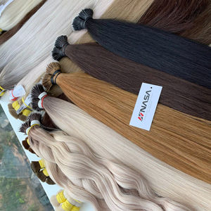 Extensions de cheveux naturels vietnamiens à la kératine pré-collée, pointes I et Nano, couleur teinte, fournisseur en gros Nasa Hair, donneur unique - Product Image 1