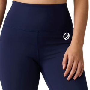 Pantalon de yoga évasé taille haute bleu marine pour femme – Legging athlétique doux et extensible pour l'entraînement, la gym, le fitness et le quotidien - Product Image 3