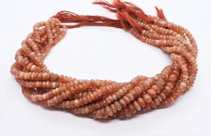 Perles rondes lisses en pierre de soleil naturelle 5-6 mm, perles de pierre de soleil 16 pouces pour la fabrication de bijoux, vente en gros - Product Image 6