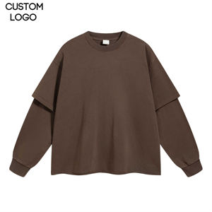 เสื้อยืดโอเวอร์ไซส์ผู้ชาย แขนยาว ทรงหลวม ผ้าฝ้าย 100% คุณภาพพรีเมียม ออกแบบทันสมัย ผลิตตามสั่ง ยั่งยืน - Product Image 5