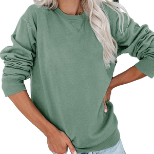 Sudaderas casuales personalizadas para mujer, ropa deportiva unisex de alta calidad, sudadera de manga larga con cuello redondo y bordado. - Product Image 2