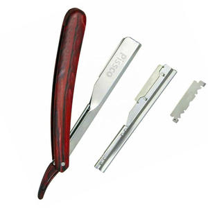 Rasoir droit de barbier en acier inoxydable allemand pour le rasage de la barbe et l'épilation - Product Image 4