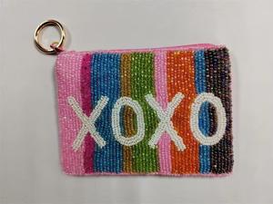 CASH MONEY Porte-monnaie pour téléphone portable, sac à clés mini, sac bandoulière pour femme, fait main, en argent, avec chaîne tressée à perles plates, style ethnique - Product Image 4