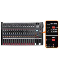 Console de mixage audio numérique sans fil 16 canaux pour studio en direct, table de mixage sonore, mixage alimenté USB (110V 220V)
