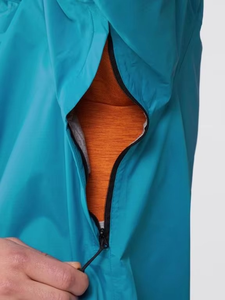 Men's Hooded Waterproof Jacket Solid Color Polyester Zipper Closure Casual Winter Style Regular Fit - Product Image 5