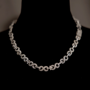 Collier chaîne à maillons en moissanite de luxe, argent 925, style hip-hop, bijoux tendance pour homme et femme, ensemble cadeau - Product Image 1