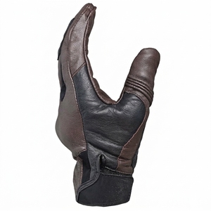 Guantes de Ciclismo Unisex de Cuero para Invierno, con Protección Completa para los Dedos, Antideslizantes, Compatibles con Pantalla Táctil, Cierre de Velcro - Product Image 3