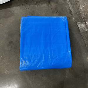 Heavy Duty PE Tarpaulin Fabric Outdoor Water Resistant Windproof Blue/Orange High Durability Large Capacity Custom Colors/Sizes - Product Image 1