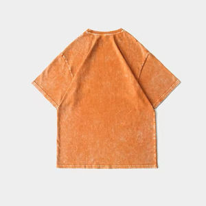 T-shirts 100% coton avec logo sur le devant, respirants, manches courtes, streetwear, hip hop, 220 grammes - Product Image 1