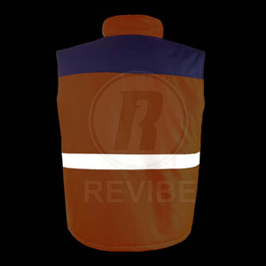 Chaleco de Seguridad Reflectante para Trabajo, con Logotipo Personalizado, Transpirable, Resistente al Viento, de Poliéster, sin Mangas, para Hombre - Product Image 5