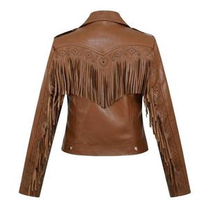 Hot Selling <b>Womens</b> High Quality Genuine Leather Quilted <b>Jacket</b> Breathable <b>Corduroy</b> Cotton Woven Winter Wear - Product Image 6