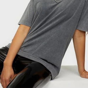 Camisetas de mujer con lavado ácido, antibacterianas, de buena calidad, fabricadas en fábrica, material suave, top moderno, camiseta de mujer con lavado ácido. - Product Image 6