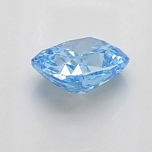 Diamant de 0,92 ct, coupe coussin, bleu vif fantaisie, clarté VS1, excellente taille, diamant certifié pour bijoux de luxe et fiançailles - Product Image 3