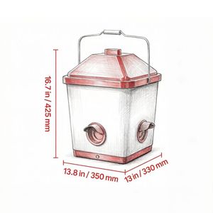 Mangiatoia Automatica per Polli in Acciaio Inox e Plastica con PVC PP HDPE Nuova e Usata Mangiatoie per Animali - Product Image 2