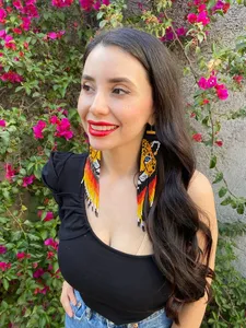 ต่างหูลูกปัดงานฝีมือลดราคาสุดพิเศษ ต่างหูจักการ์ Miyuki ทำมือ: เครื่องประดับลูกปัดสไตล์โบโฮสำหรับงานปาร์ตี้ ผู้หญิง คริสต์มาส งานแต่งงาน - Product Image 4