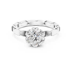 1.0ct Brilliant Cut Moissanite Solitaire <b>Ring</b> <b>925</b> Sterling <b>Silver</b> Handmade Fine Jewelry Engagement <b>Ring</b> Anniversary Gift Women - Product Image 1
