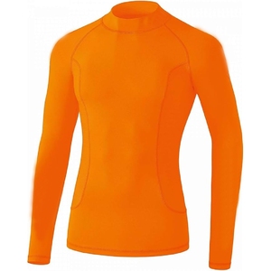 Unisex Adults Long Sleeve Rash Guard Orange Quick Dry <b>Swim</b> Dive Sports Shirt Lightweight Breathable UPF50+ Water Activity <b>Top</b> - Product Image 1