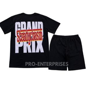 Ensemble de t-shirts pour hommes de haute qualité, 100 % coton, coupe ample, imprimés à l'écran, style oversize et boxy. - Product Image 2