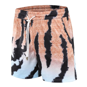 Achetez maintenant des shorts de sport en mesh pour hommes, imprimés, respirants, à séchage rapide, avec logo personnalisé, OEM, ODM, fabricant en gros - Product Image 2