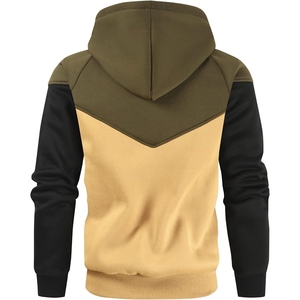Nuevas Sudaderas de Moda para Hombre, Otoño Invierno, Estilo Urbano, Manga Larga, Color Sólido, Blusa Informal, Sudadera con Capucha de Forro Polar - Product Image 2