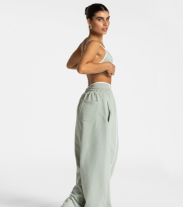 Women's Mid Waist Waterproof Windproof Thick Fleece Lined Jogging Pants with Flat Front Style Drawstring Closure Winter <b>Joggers</b> - Product Image 2