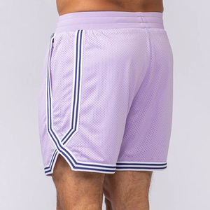 Tenues de basket-ball personnalisées OEM, imprimées par sublimation, grandes tailles, ensemble short, respirant, séchage rapide, tissu en maille 100% polyester - Product Image 3