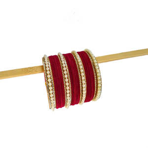 SHOPPIST INTERNATIONAL Women's Fashion <b>Bangles</b> Set Colorful Trendy Stackable Modern Stainless Steel Silver Plated Pearl Wedding - Product Image 3