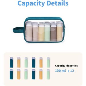 Borsa da viaggio trasparente con cerniera, organizer per cosmetici e trucchi, per uomo e donna - Product Image 2