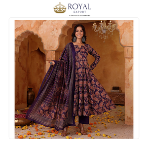 Nueva Colección de Trajes Pakistaníes de Diseñador para Festividades, Mezcla de Rayón con Estampado, Conjunto de Kurti y Pantalón a Bajo Precio - Product Image 5