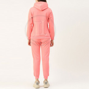 Premium Sports <b>Women</b> Hooded Casual Solid <b>Tracksuit</b> Breathable Soft Fabric Regular Fit for Training Wear - Product Image 2