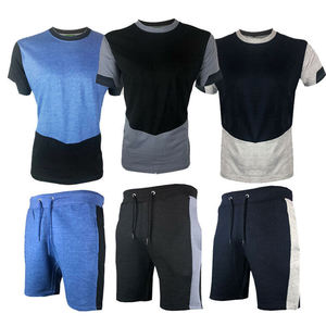 Conjunto de Verano Casual para Hombre de 2 Piezas, Camiseta de Manga Corta y Pantalones Cortos, 100% Algodón, Estampado Floral - Product Image 5