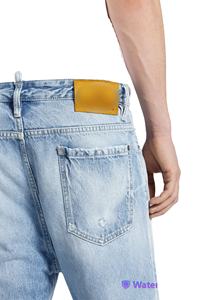 Jeans de Mezclilla Lavados con Ácido para Hombre, 100% Algodón, Transpirables y Lavables, Ropa Casual de Invierno/Primavera - Product Image 2