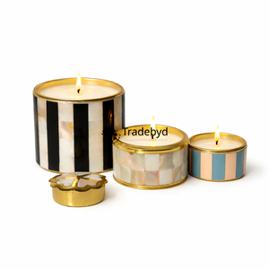 Elegante Portavelas con Incrustaciones de Madreperla de Tradebyd - Product Image 4