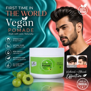 Produit coiffant professionnel pour barbier, pommade waterproof haute brillance à tenue forte 24h pour salon, marque privée, contrôle des bords - Product Image 2