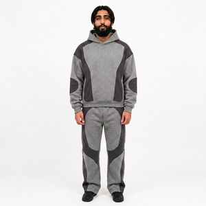 Conjunto de sudaderas con capucha de algodón personalizadas para marcas de ropa masculina con conjunto de sudaderas con capucha personalizadas al por mayor y proveedor estadounidense de sudaderas con capucha al por mayor - Product Image 6