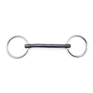 Bocado de titanio premium para caballo, doble articulado, para equitación, venta al por mayor, fabricante de bocados para saltos. - Product Image 1