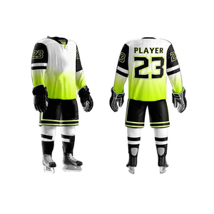Maillot de hockey sur glace personnalisé en gros, pour adultes, haute qualité, 100% polyester, séchage rapide, respirant, unisexe, OEM - Product Image 1