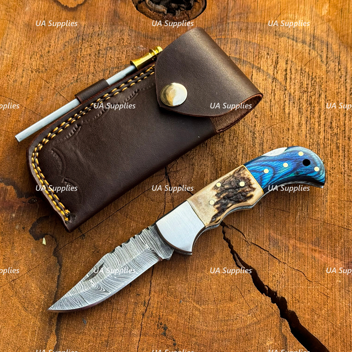 Stag Horn & Blue Wood